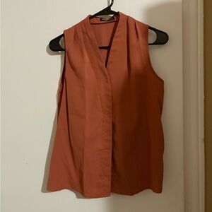 Shein dark pink button up blouse